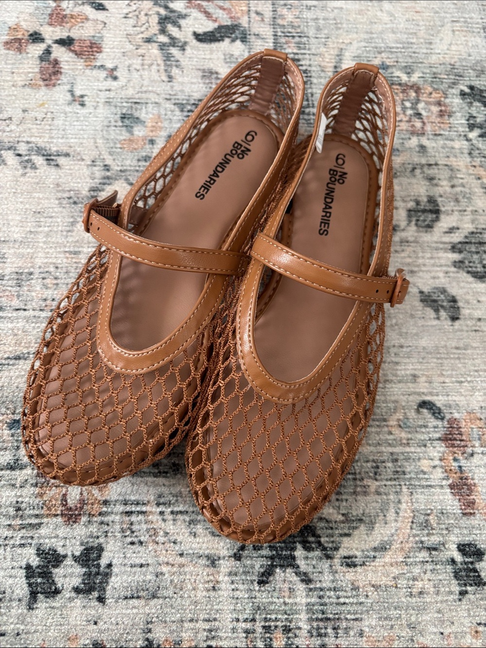 Woven Mary Jane Flats with buckle